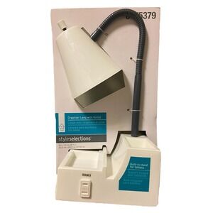 Style Collection Organizer Lamp w/Outlet Built in tablet stand 8x7.5x18 Table
